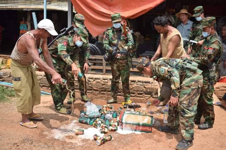 စစ်ကောင်စီထုတ်ကုန် ပစ္စည်းများကို TNLA လိုက်လံဖျက်ဆီး