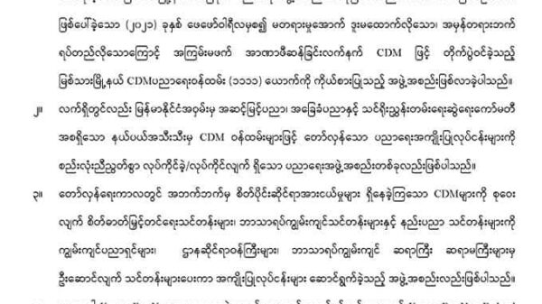 Kaung For You Federal Private School မှ အခမဲ့သင်ကြားပေးသွာမည်ဖြစ်ကြောင်း အသိပေးကြေညာ
