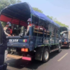 (ရန်ကုန်မြို့တွင် ကင်းလှည့်နေသော စစ်ကောင်စီလက်အောက်ခံ ရဲတပ်ဖွဲ့ဖြစ်သည်။ဓာတ်ပုံ - CJ)