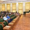 အလှူငွေပေးအပ်ပွဲအခမ်းအနား၌ စစ်အုပ်စုအဖွဲ့၊ ဓာတ်ပုံ - seniorgeneralminaunghlaing.com.