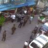 (လှိုင်မြို့နယ် (၁)ရပ်ကွက်အတွင်း စစ်ကောင်စီတပ်များ ဝင်မွှေနေစဥ် - ပုံဟောင်း)