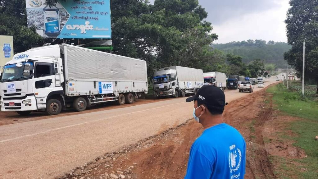 (WFP မှ အကူအညီပေးအပ်နေမှုကို မှတ်တမ်းဓါတ်ပုံထုတ်ပြန်ထားမှု။ ။ဓါတ်ပုံ-WFP)