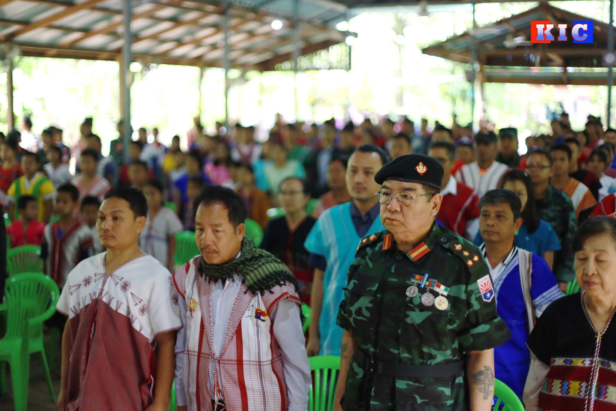(ကရင်အမျိုးသားလွတ်မြောက်ရေးတပ်မတော်-KNLA ဌာနချုပ်တွင် ယနေ့ ကျင်းပ ပြုလုပ်သည့် (၇၃)နှစ်မြောက် ကော်သူးလေနေ့ အထိမ်းအမှတ်အခမ်းအနား ဓာတ်ပုံ -KIC)