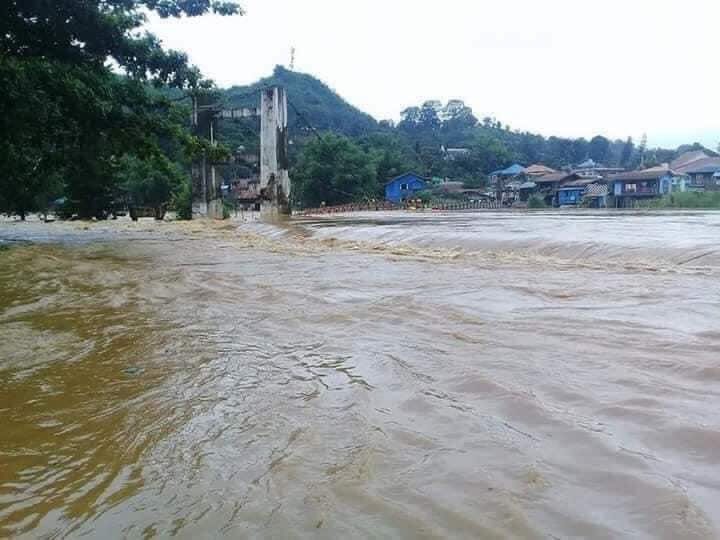 ဧရာဝတီနဲ့ချင်းတွင်းမြစ် မြစ်ရေမြင့်တက်