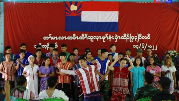 (ကရင်အမျိုးသားလွတ်မြောက်ရေးတပ်မတော်-KNLA ဌာနချုပ်တွင် ယနေ့ ကျင်းပ ပြုလုပ်သည့် (၇၃)နှစ်မြောက် ကော်သူးလေနေ့ အထိမ်းအမှတ်အခမ်းအနား ဓာတ်ပုံ -KIC)