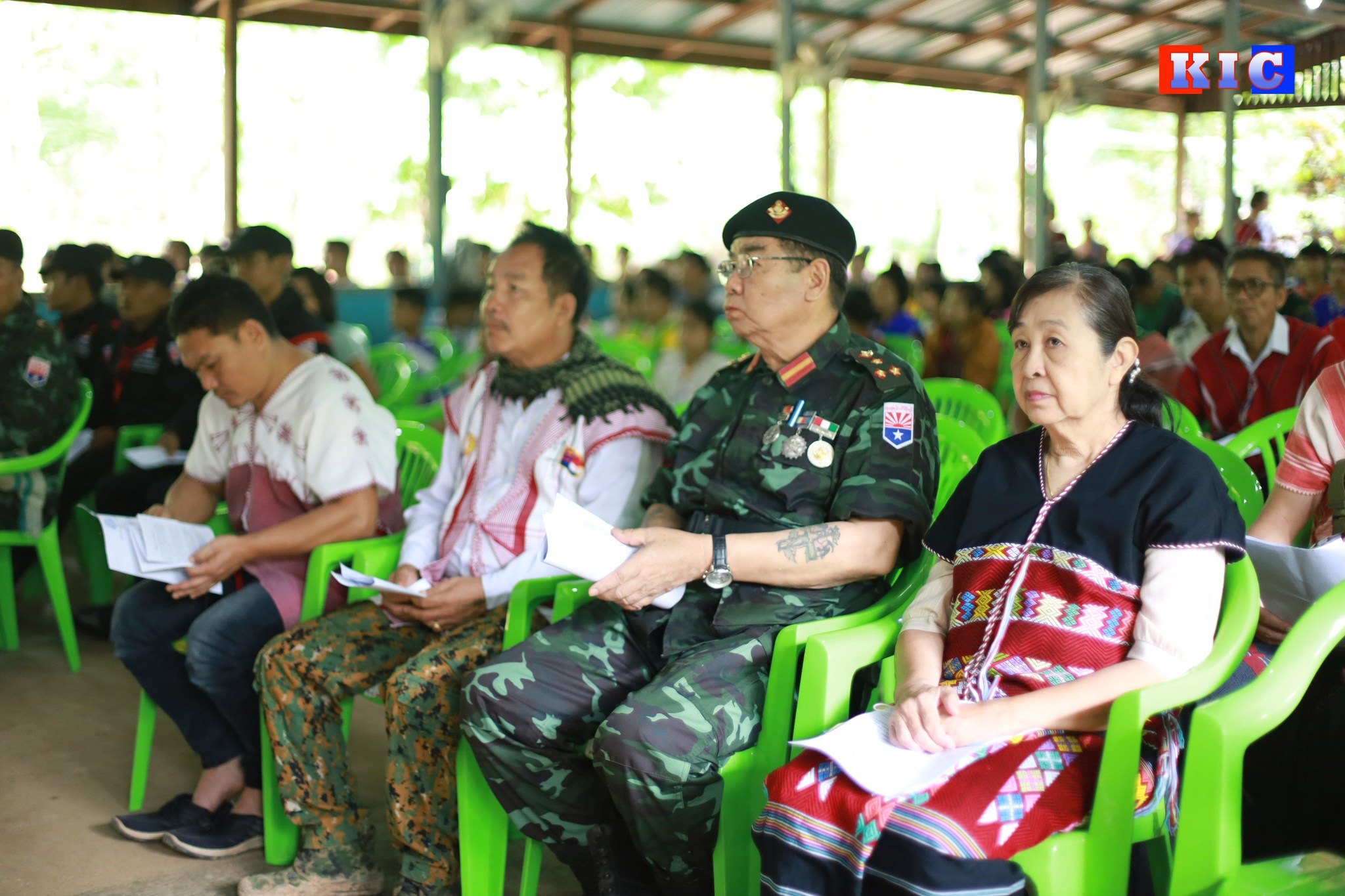 (ကရင်အမျိုးသားလွတ်မြောက်ရေးတပ်မတော်-KNLA ဌာနချုပ်တွင် ယနေ့ ကျင်းပ ပြုလုပ်သည့် (၇၃)နှစ်မြောက် ကော်သူးလေနေ့ အထိမ်းအမှတ်အခမ်းအနား ဓာတ်ပုံ -KIC)