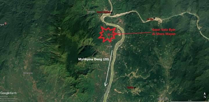 မြစ်ဆုံ တန်ဖဲရွာမှ မြစ်ကြီးနားသို့ ဆင်းလာသည့် စစ်ကြောင်းကို KIA၊PDF ပူးပေါင်းတပ် ၁၆ကြိမ်မိုင်းဆွဲတိုက်ခိုက်