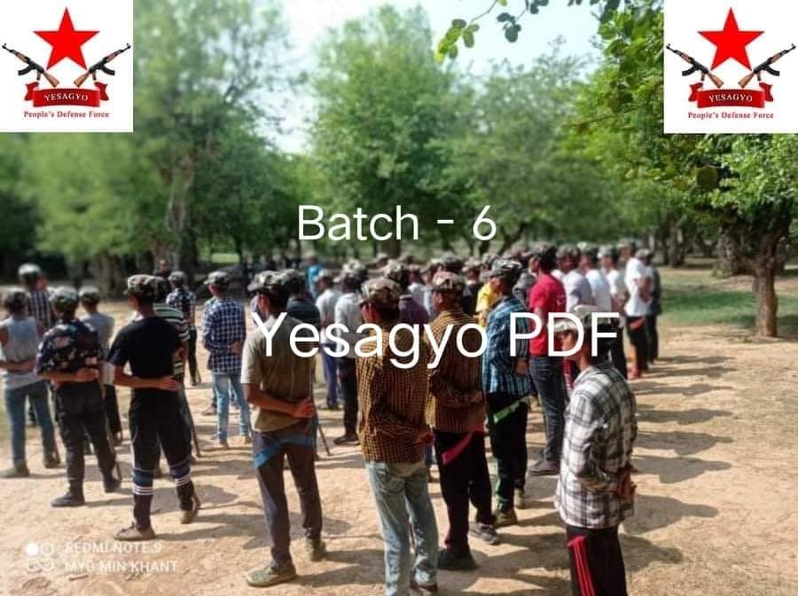 (စစ်သင်တန်းတက်​ရောက်​နေ​သော ​ရေစကြို PDF တပ်ဖွဲ့ဝင်များ ။ ။ဓါတ်ပုံ-​ရေစကြို PDF)