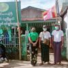 (စစ်​ကောင်စီတပ်ထောက်ခံသူ မစန္ဒီမြင့်အောင်နှင့် စစ်ကောင်စီခန့်အုပ်ချုပ်ရေးအဖွဲ့ဝင်အချို့အား တွေ့ရစဥ်)