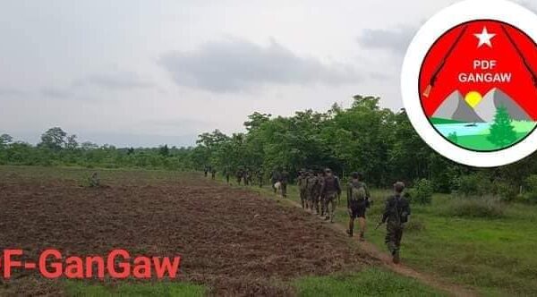 (ပြည်သူ့ကာကွယ်​ရေးတပ်-ဂန့်​ဂေါမှ တပ်ဖွဲ့ဝင်အချို့။ ဓါတ်ပုံ-PDFဂန်​ဂေါ)