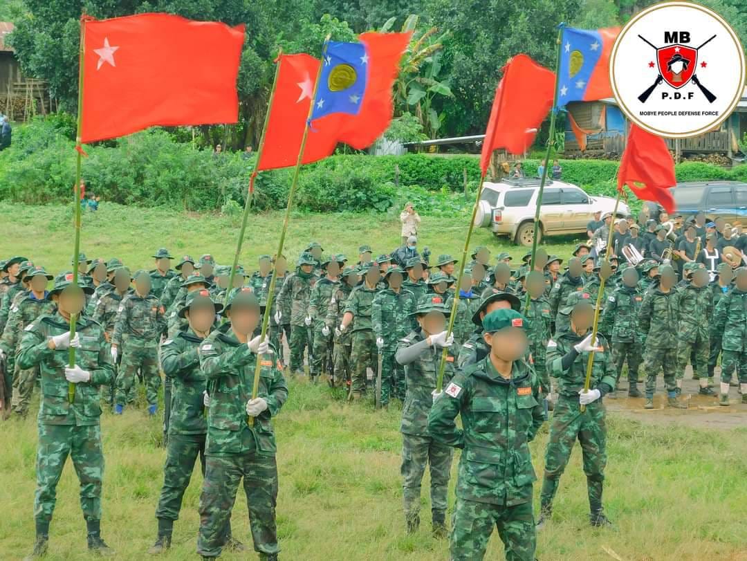 မိုးဗြဲနှင့် ဖယ်ခုံပြည်သူ့ကာကွယ်ရေးတပ်တို့၏ တည် ထောင်ခြင်း (၁)နှစ်ပြည့်အခမ်းအနားကျင်းပ