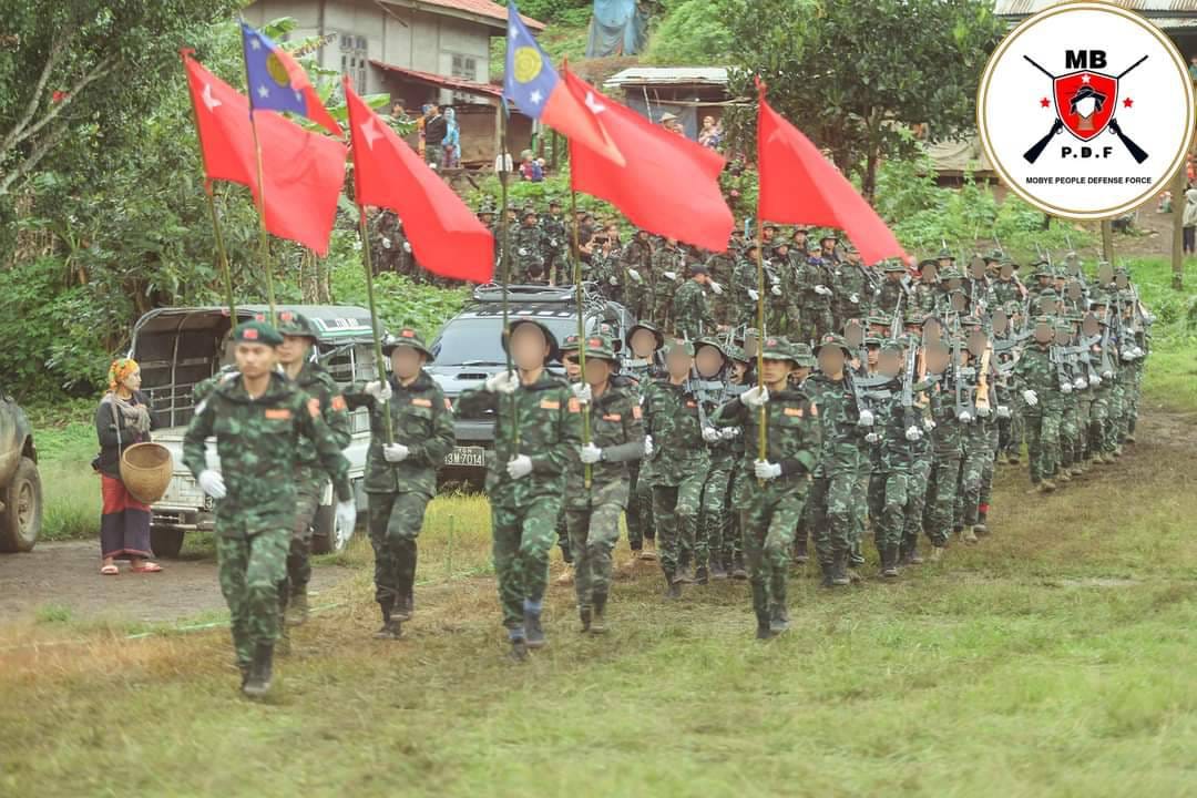 မိုးဗြဲနှင့် ဖယ်ခုံပြည်သူ့ကာကွယ်ရေးတပ်တို့၏ တည် ထောင်ခြင်း (၁)နှစ်ပြည့်အခမ်းအနားကျင်းပ