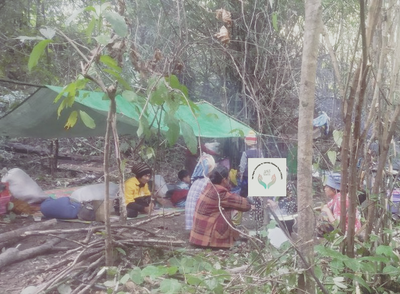 မကွေးတိုင်းအတွင်းက စစ်ဘေးရှောင်ပြည်သူတွေကိုတွေ့ရစဉ်