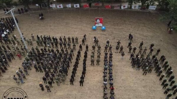 (​နိုင်ငံ​တော်၏အတိုင်ပင်ခံပုဂ္ဂိုလ် ​မွေး​နေ့အခမ်းအနားကိုPDFနှင့်​တော်လှန်​ရေးအင်အားစုအဖွဲ့ ၄၀ နီးပါးက လူ၅၀၀ ​ကျော်တက်​ရောက်ခဲ့သည်။ ဓါတ်ပုံ-CDSOM)