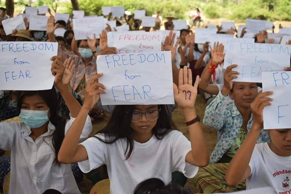 ဒေါ်အောင်ဆန်းစုကြည် မွေးနေ့အဖြစ် ချီတက်ဆန္ဒပြ