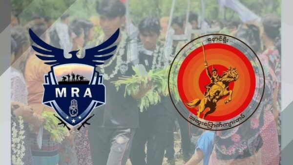 (တိုက်ပွဲတစ်ခုမှ ပြန်လာ​သောMRAတပ်ဖွဲ့ဝင်များကိုပြည်သူများက ကြိုဆို​နေကြစဥ်။ ။ဓါတ်ပုံ-MRA)