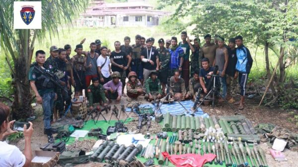 (သေ့ဘော့ဘိုးရွာအနီးရှိ အကြမ်းဖက်စစ်ကောင်စီ၏ သေ့ဘော့ဘိုး စခန်းအား ကော်ဘရာစစ်ကြောင်းနှင့် ပူးပေါင်းတပ်ဖွဲ့များက မေလ (၁၈) ရက်တွင် သိမ်းပိုက်ပြီးနောက်တွေ့ရစဥ်၊ ဓာတ်ပုံ - Cobra Column)