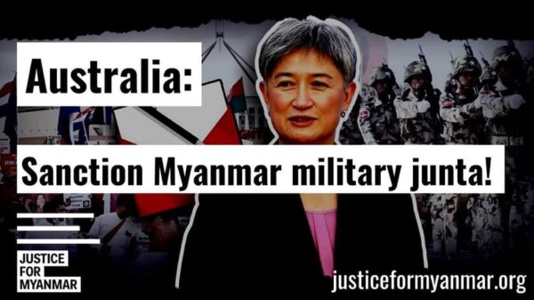 မြန်မာ့အရေးဖြေရှင်းပုံကို ပြောင်းလဲရန် ဩစတြေးလျနိုင်ငံခြားရေးဝန်ကြီးထံ အရပ်ဘက်အဖွဲ့အစည်း ၆၈၈ ဖွဲ့ အိတ်ဖွင့်ပေးစာပေးပို့