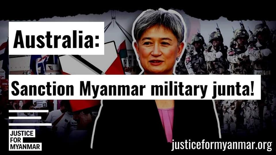 မြန်မာ့အရေးဖြေရှင်းပုံကို ပြောင်းလဲရန် ဩစတြေးလျနိုင်ငံခြားရေးဝန်ကြီးထံ အရပ်ဘက်အဖွဲ့အစည်း ၆၈၈ ဖွဲ့ အိတ်ဖွင့်ပေးစာပေးပို့