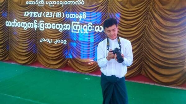 တောင်ကြီးပညာရေးဒီဂရီကောလိပ်ကျောင်းသားများသမဂ္ဂ ရဲ့ အလုပ်အမှုဆောင်အဖွဲ့ဝင် စိုင်းစစ်အောင်