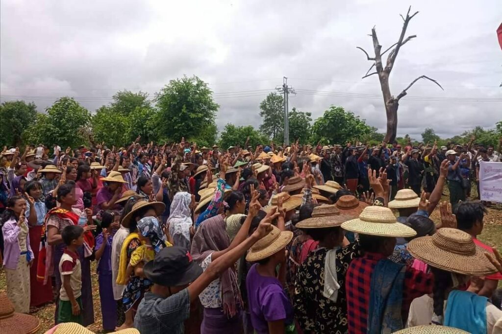 ဓာတ်ပုံ - ကနီမြို့နယ် နွေဦးတော်လှန်ရေးသပိတ်အင်အားစု