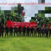 (မင်းကင်း တပ်ရင်း - ၃နှင့် အမိမြေတော်လှန်ရေးတပ်ဖွဲ့တို့အားတွေ့ရစဥ်။ ဓာတ်ပုံ - မင်းကင်းနွေဦးတော်လှန်ရေး)
