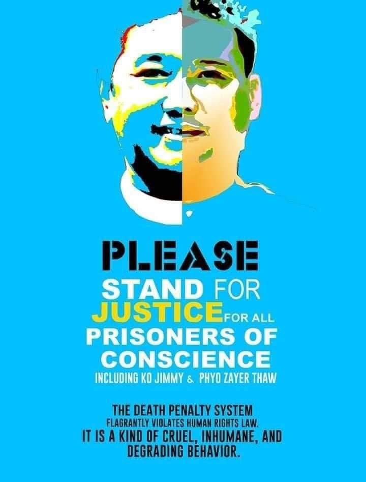 နိုင်ငံရေးအကျဉ်းသားလေးဦးအပေါ်ချမှတ်ထားသောသေဒဏ်ပြစ်ဒဏ်ကို အိန္ဒိယက တားမြစ်ရန်ဥရောပရောက်မြန်မာ့အရေးလှုပ်ရှားသူ ၁၇ ဖွဲ့တောင်းဆို