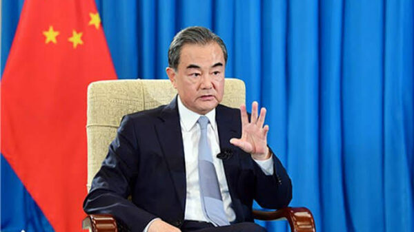 (တရုတ်နိုင်ငံခြား​ရေးဝန်ကြီး ဝန်ယီ ။ ဓါတ်ပုံ-ဆင်ဟွာ)