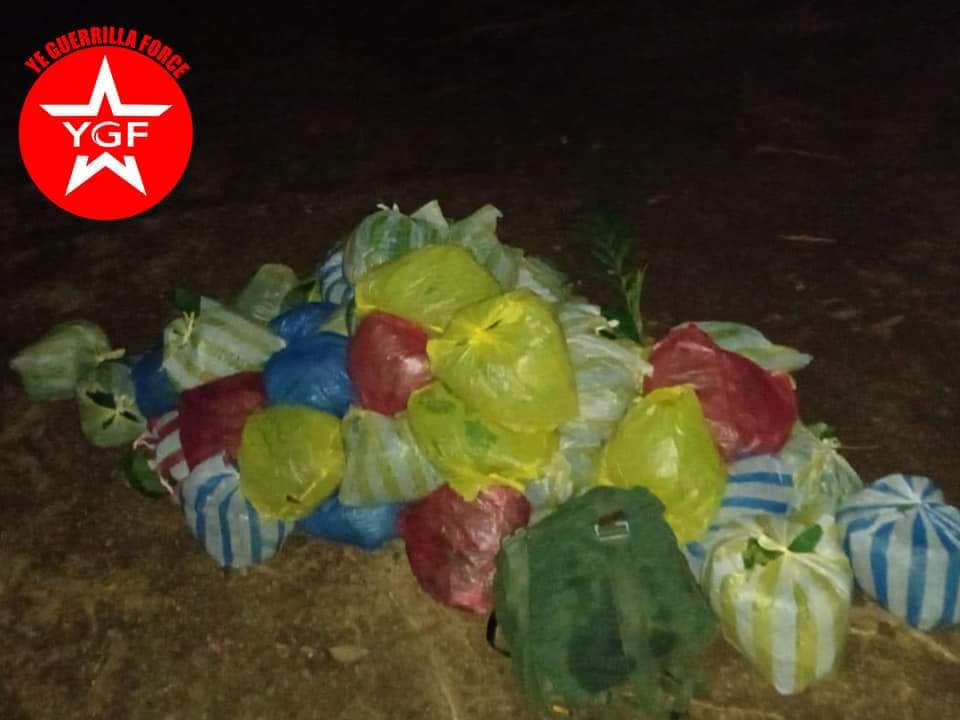 (ဖမ်းဆီးရမိသောမူးယစ်ဆေးဝါးများနှင့်ဆက်စပ်ပစ္စည်းများ၊မူးယစ်ဆေးဝါးများကိုမီးရှို့ဖျက်ဆီးနေမှု။ဓါတ်ပုံ-YGF)