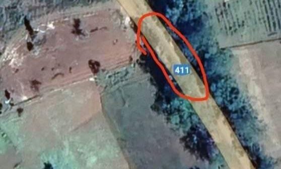 (မိုင်းဆွဲတိုက်ခိုက်ခဲ့သည့်နေရာအား Google Map ကတဆင့်​တွေ့ရမှု)