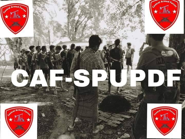 CAF -SPUPDF (မြေလတ်ဒေသဆိပ်ဖြူမြို့နယ်ကာကွယ်ရေးအဖွဲ့၊ ဓာတ်ပုံ-CAF -SPUPDF)