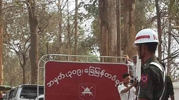 (စစ်​ကောင်စီ၏ ခမရ ၃၀၉ တပ်ရင်းအတွင်းတစ်​နေရာ။ ဓါတ်ပုံ-IR)
