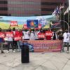 (​တောင်ကိုရီးယား​ရောက် မြန်မာများ NUG အစိုးရ​ထောက်ခံ​ရေး ချီတက်ဆန္ဒပြ​နေသည်ကို ပြီးခဲ့သည့်ဇွန်လ၂၅ရက်က ​တွေ့ရစဥ်)