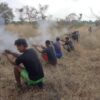 (သပြေညိုပြောက်ကျားတပ်ဖွဲ့ဝင် ရဲဘော်များအား တွေ့ရစဥ်။ဓာတ်ပုံ-သပြေညို)