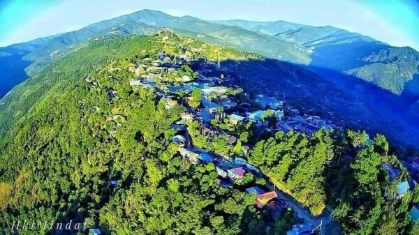 (မင်းတပ်မြို့ကိုအ​ပေါ်စီးမှ မြင်​တွေ့ရမှု ။ ဓါတ်ပုံ-ASEAN SKYLINE)