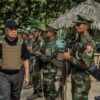 NUG ယာယီသမ္မတနှင့် PDF တပ်ဖွဲ့ဝင်များ ။ ဓါတ်ပုံ-NUG