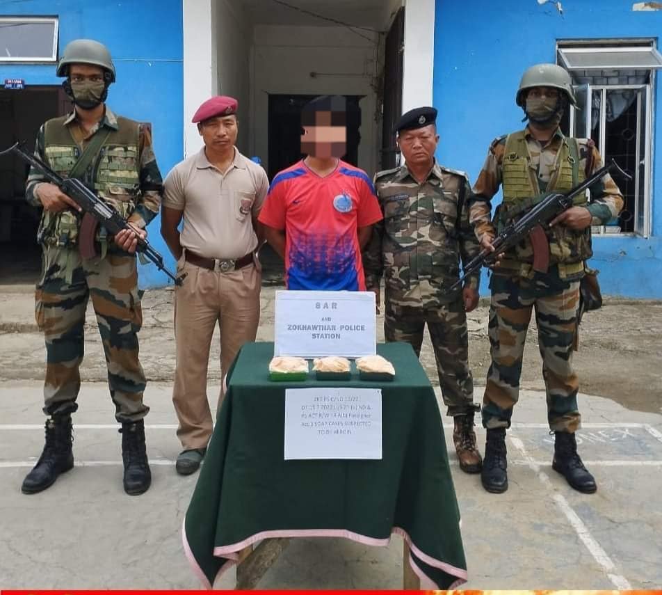 (မီဇိုရမ် ပြည်နယ်တွင် မူးယစ်ဆေးဝါးမှုဖြင့် ဖမ်းဆီးအရေးယူခံရသော မြန်မာနိုင်ငံသားအချို့)