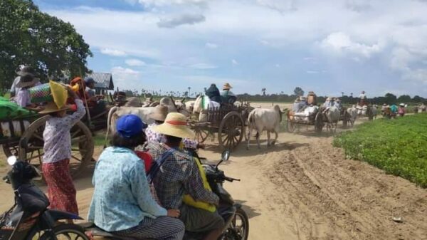 (ဒီပဲယင်းမြို့နယ်အတွင်း ထွက်ပြေးတိမ်းရှောင်နေရသောဒေသခံပြည်သူများအား ​တွေ့ရစဥ်၊ ဓာတ်ပုံ-ဒီပဲယင်းမြို့နယ် စစ်ရှောင်ထောက်ပံ့ရေး)