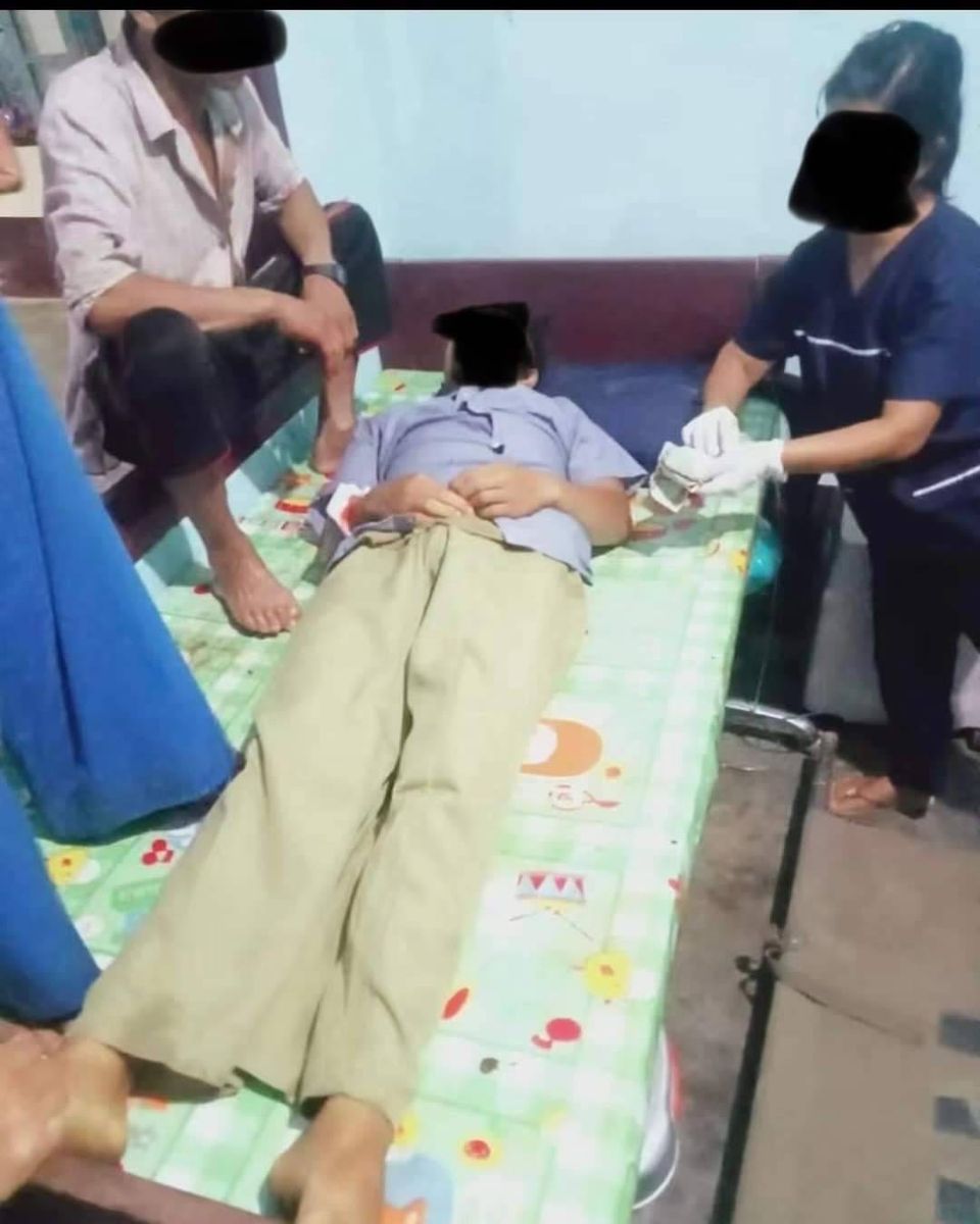 (မိုင်းရှူး​ဆေးရုံတွင် ကွယ်လွန်ခဲ့​သော စိုင်းသီဟ။ ဓါတ်ပုံ-SSPP info)