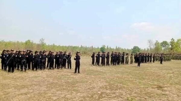 (တန့်ဆည် ပြည်သူ့ကာကွယ်ရေးတပ်ဖွဲ့ဝင်များအား တွေ့ရစဥ်၊ ဓာတ်ပုံ-Cj)