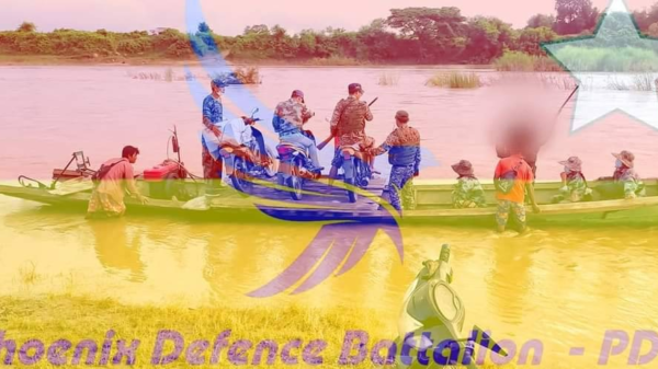 ဒေသကာကွယ်ရေးတပ်များက ဂန့်ဂေါမြို့နယ်မြောက်ပိုင်းရှိ စစ်ဘေးရှောင် ပြည်သူများထံသွားပြီး ဆေးဝါးနှင့် ကျန်းမာရေး စောင့်ရှောက်မှုပေး