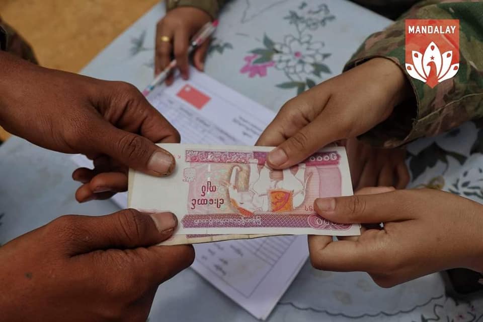 MDY-PDF ရဲဘော်များ ပြည်သူ့ထောက်ပံ့မှုဖြင့် လစဉ်အိတ်ဆောင်ပိုက်ဆံ ရကြပြီ