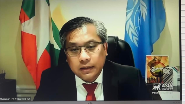 စစ်တပ်၏ ရက်စက်ယုတ်မာမှုကို ဆက်လက်ခွင့်မပြုဘဲ ညီညွတ်ပြတ်သားသည့် အရေးယူဆောင်ရွက်မှုချမှတ်ရန် နိုင်ငံတကာအသိုက်အဝန်းကို မြန်မာသံအမတ်ကြီး တိုက်တွန်း