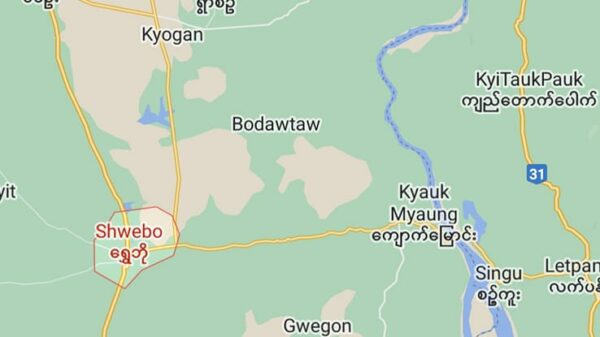 ရွှေဘို-ကျောက်မြောင်းလမ်းပိုင်းအား ၄ ရက်တိတိသွားလာခြင်းမပြုရန် နတ်တောင်နဂါး (ပ .က.ဖ)သတိပေး