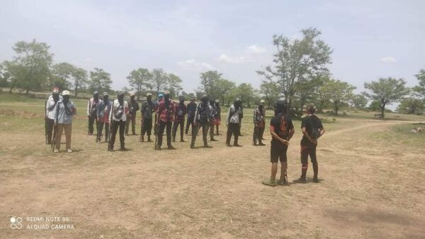 (မြိုင်ပကဖ၏ နံ့သာမြိုင်တပ်ခွဲ အ​ခြေခံစစ်ပညာသင်ကြား​နေစဥ် ။ ဓါတ်ပုံ- နံ့သာမြိုင်တပ်ခွဲမြိုင်)