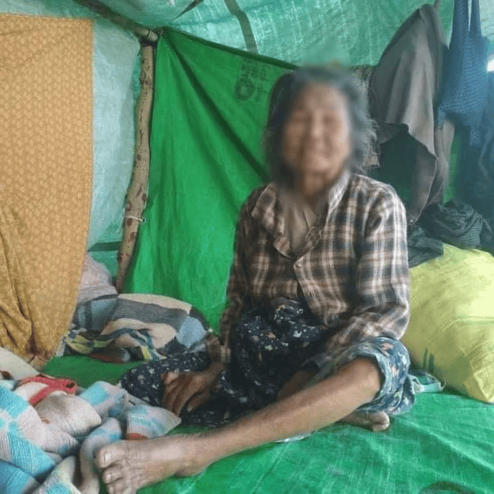 (အရာတော်နယ်ရှိ စစ်ဘေးရှောင်ပြည်သူများအား တွေ့ရစဥ်၊ ဓာတ်ပုံ - CJ)