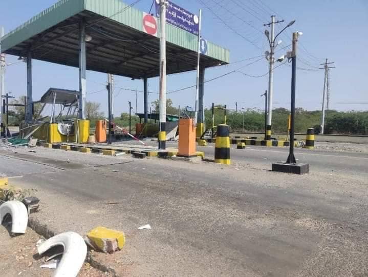 ယခင်က ဘုတလင်မြို့အဝင်တိုးဂိတ်ဖောက်ခွဲတိုက်ခိုက်ခံရစဥ်။ (ပုံအဟောင်းအား ပြန်လည်အသုံးပြုထားပါသည်။) ဓာတ်ပုံ-Aung San Generation