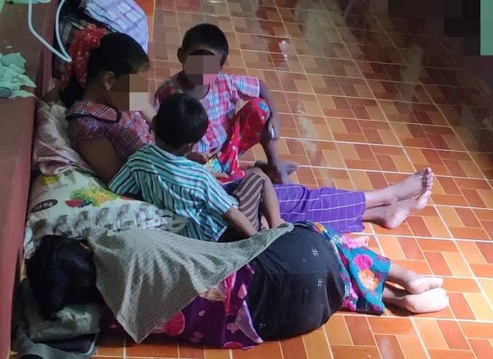 မီးရှို့ဖျက်ဆီးခံရသော မူးကမ်းကြီး၊ ဆူးတပ်ရွာနှင့် ထွက်ပြေးတိမ်းရှောင်နေရသည့် ဒီပဲယင်းနယ်ခံများ၊ ဓာတ်ပုံ- ဒီပဲယင်းမြို့နယ်စစ်ရှောင်ထောက်ပံ့ရေးအဖွဲ့၊ ဒီပဲယင်းမြို့နယ် ညီနောင်များ