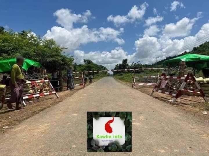 ကောလင်းအနောက်ခြမ်းတစ်နေရာတွင် ပကဖ စစ်ဆေးရေးဂိတ်အား ဇူလိုင်လအတွင်းက တွေ့ရစဥ်။ ဓာတ်ပုံ-KL Info