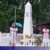 (၇၂)နှစ်မြောက်‌ ကရင့်အာဇာနည်နေ့ကို ကရင်အမျိုးသားလွတ်မြောက်ရေး တပ်မတော်-KNLA တပ်မဟာ(၇)ဌာနချုပ်(ကလို့ယော်လေး)၌ ကျင်းပနေစဉ်၊ ဓာတ်ပုံ - KNU